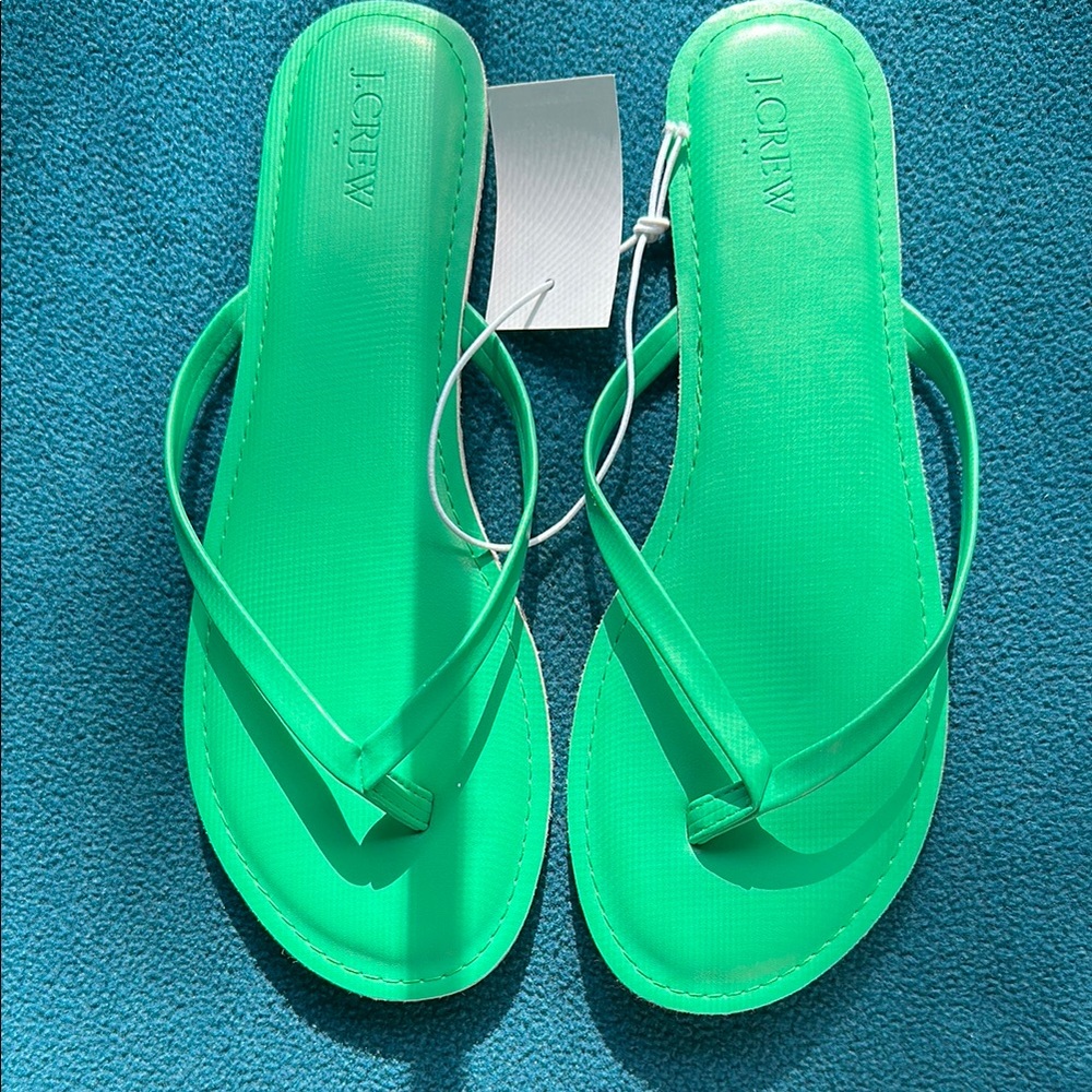 J. Crew Green Sandals
